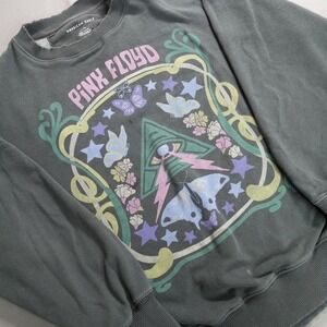AE Pink Floyd Psychedelic Graphic Crewneck Unisex Sweatshirt Gray Size S